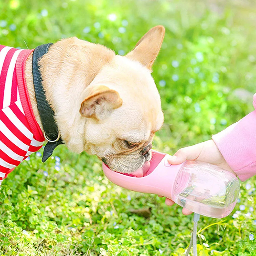 350ml/550ml Portable Dog Water Bottle Bowl Outdoor Walking Puppy Pet Travel Water Bottle Cat Drinking Bowl Dogs Supplies